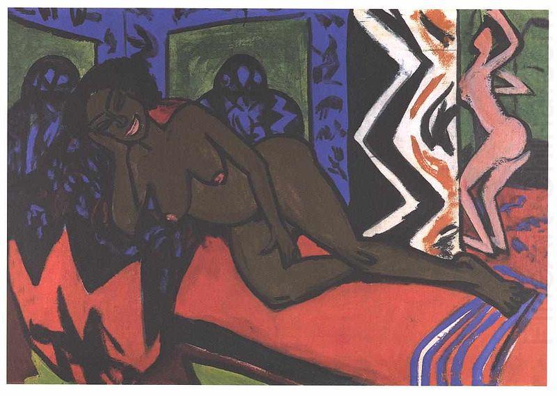 Ernst Ludwig Kirchner Sleeping Nilly